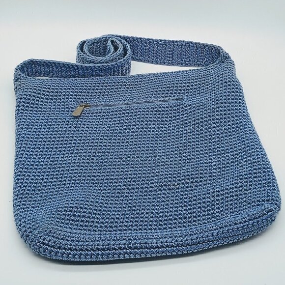 The Sak Blue Woven Bucket Bag - Picture 1 of 7